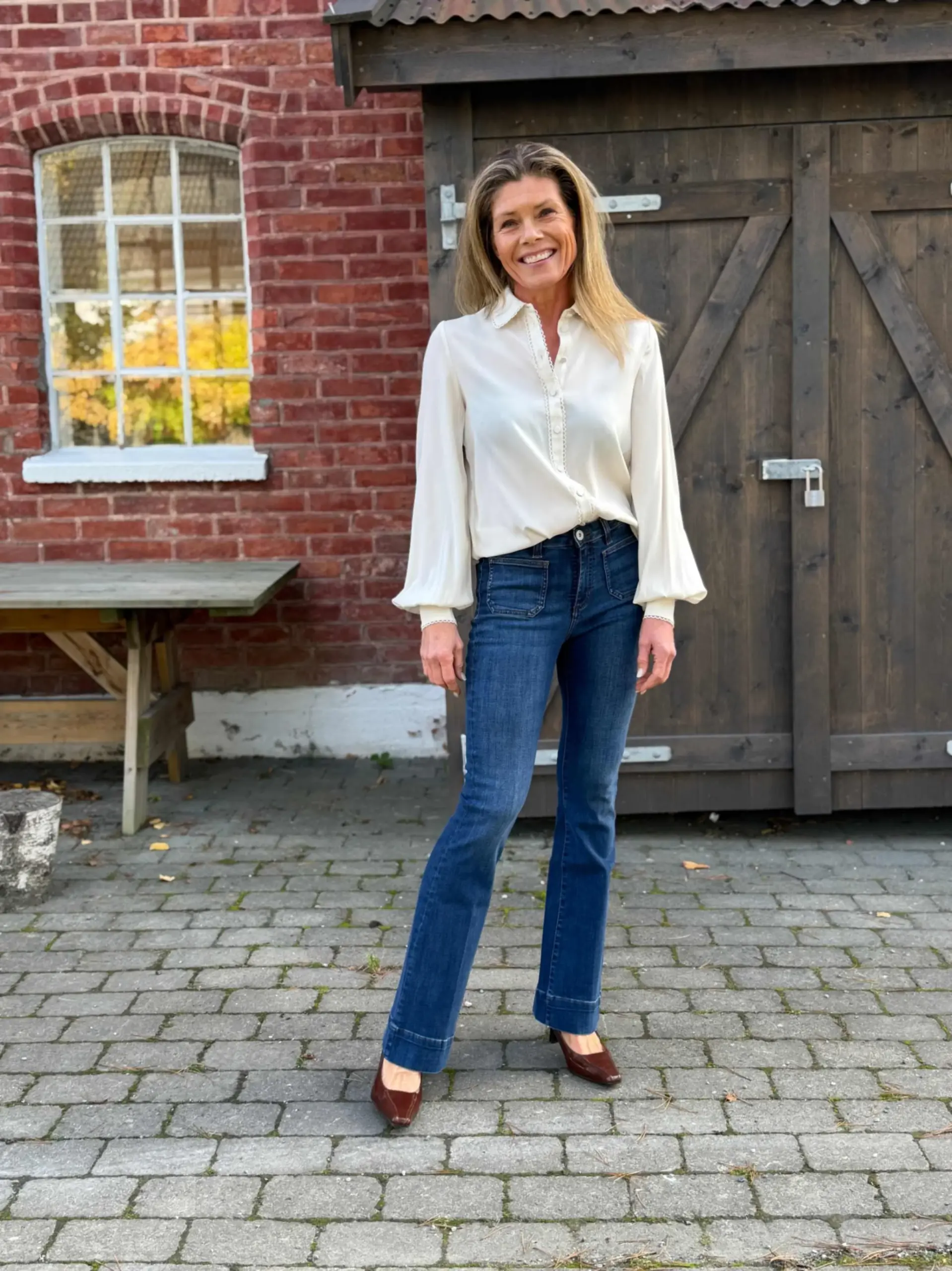 Lena blouse cloud cream - Bilde 2