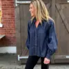Monia blouse chambray blue - Thumbnail Image 1