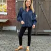 Monia blouse chambray blue - Thumbnail Image 6