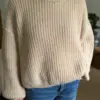Sweater cyrow light beige melange - Thumbnail Image 3
