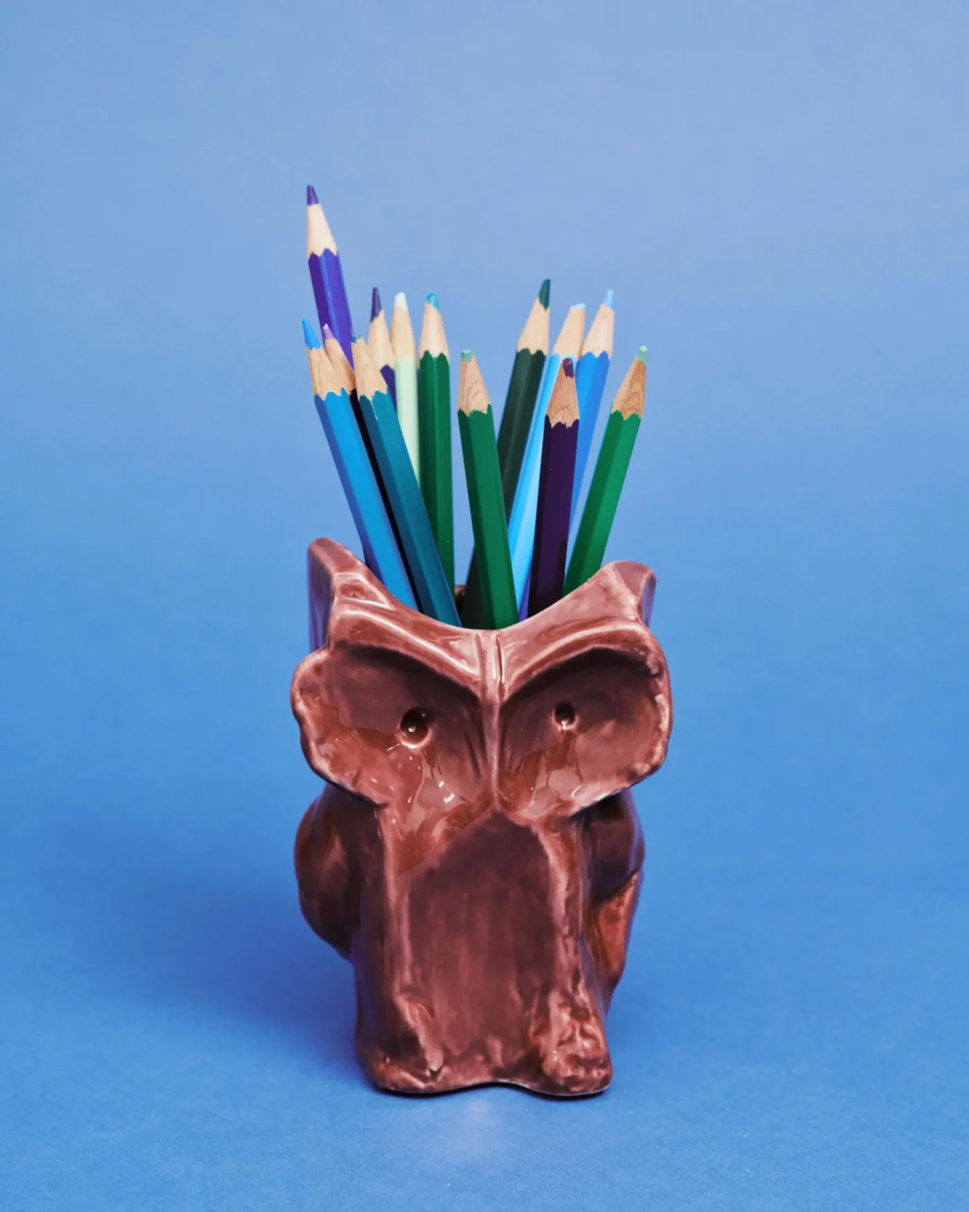 Owl vase xs aubergine - Bilde 2