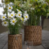 Lykt/vase med mørk kurv - Thumbnail Image 2