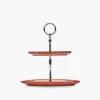 Cake Stand 2 tier red/white - Thumbnail Image 4