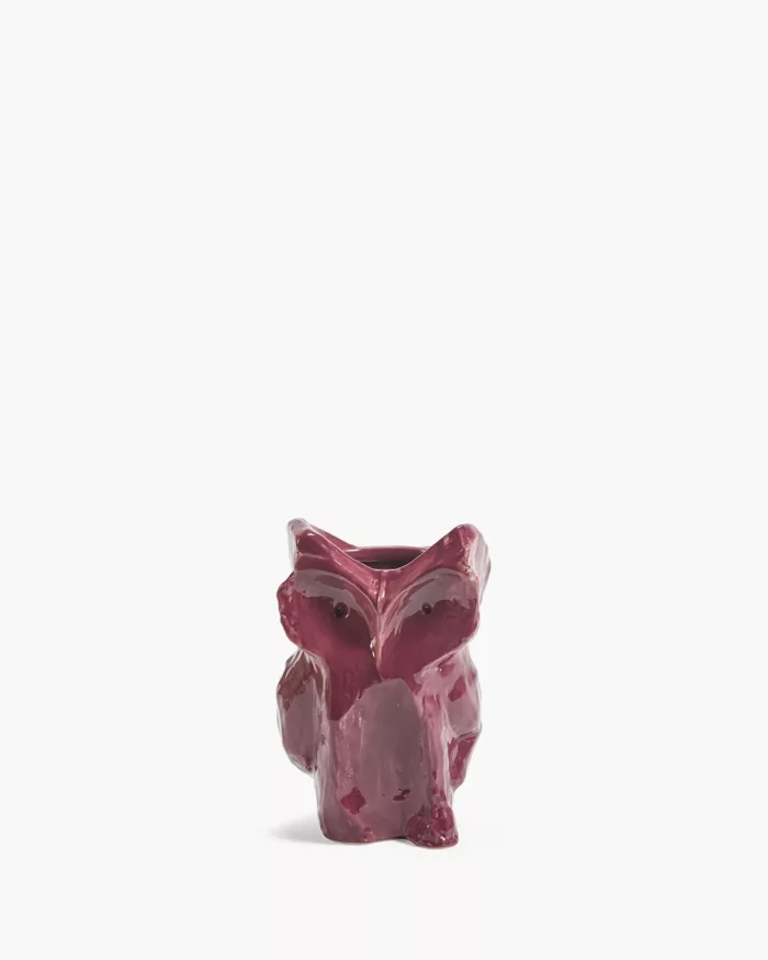 Owl vase xs aubergine - Bilde 1