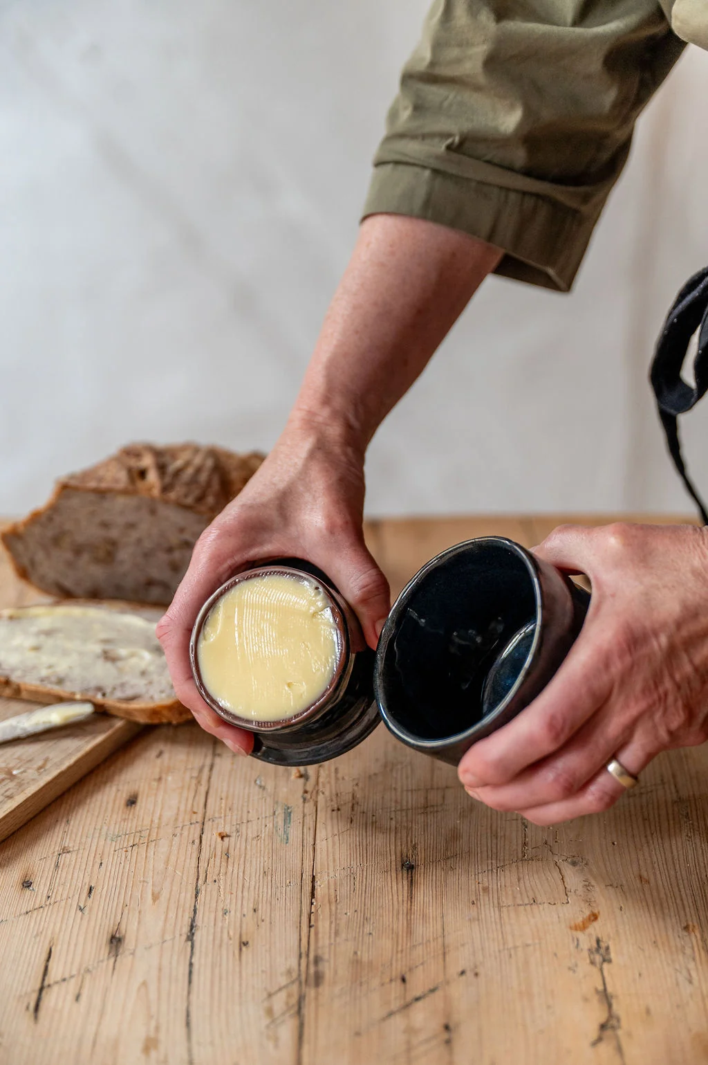 Teracotta smørklokke kaffe - Bilde 6