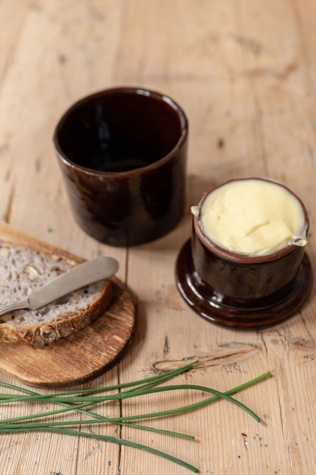 Teracotta smørklokke kaffe - Bilde 1