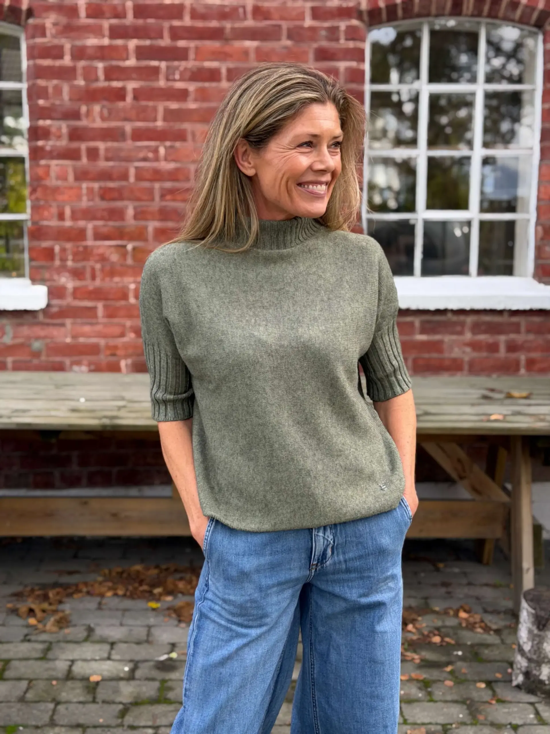 turtleneck genser oliva grønn - Bilde 1