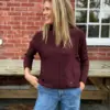 Turtleneck Sweat Bordeaux Scuro - Thumbnail Image 1