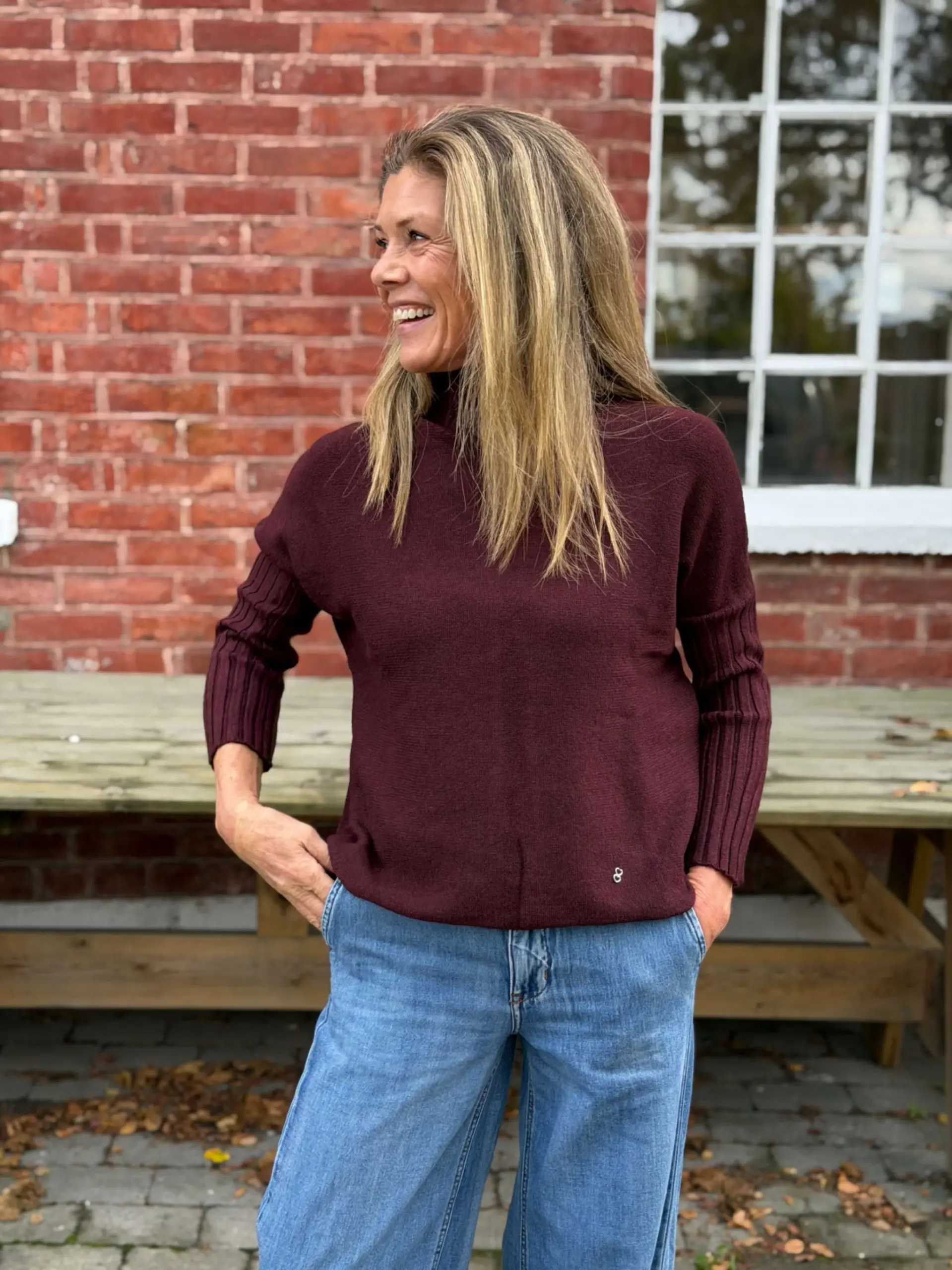 Turtleneck Sweat Bordeaux Scuro - Bilde 1