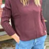 Turtleneck Sweat Bordeaux Scuro - Thumbnail Image 2