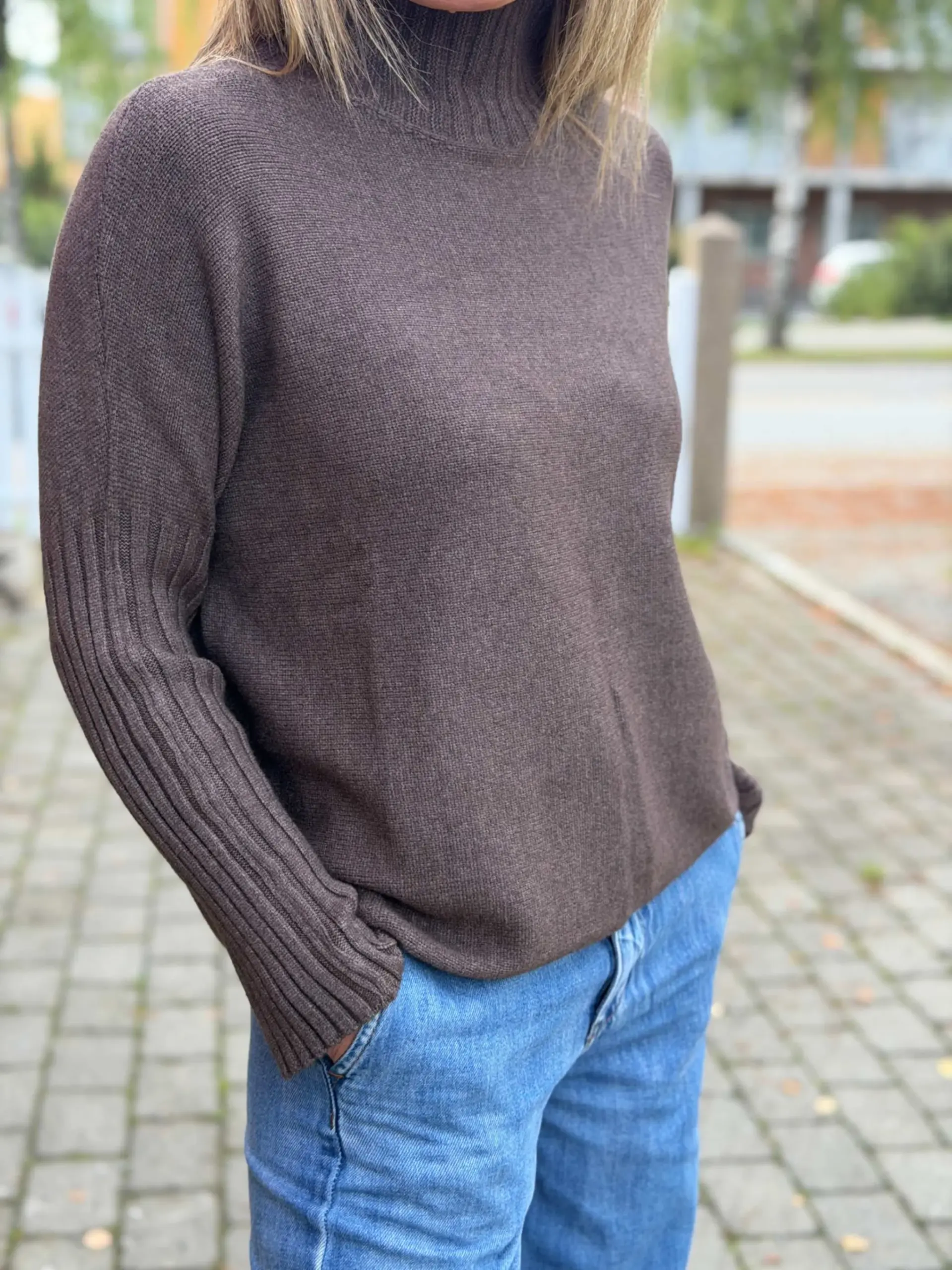 Turtleneck Sweat Marrone - Bilde 2