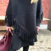 Caroline Poncho Black - Thumbnail Image 3