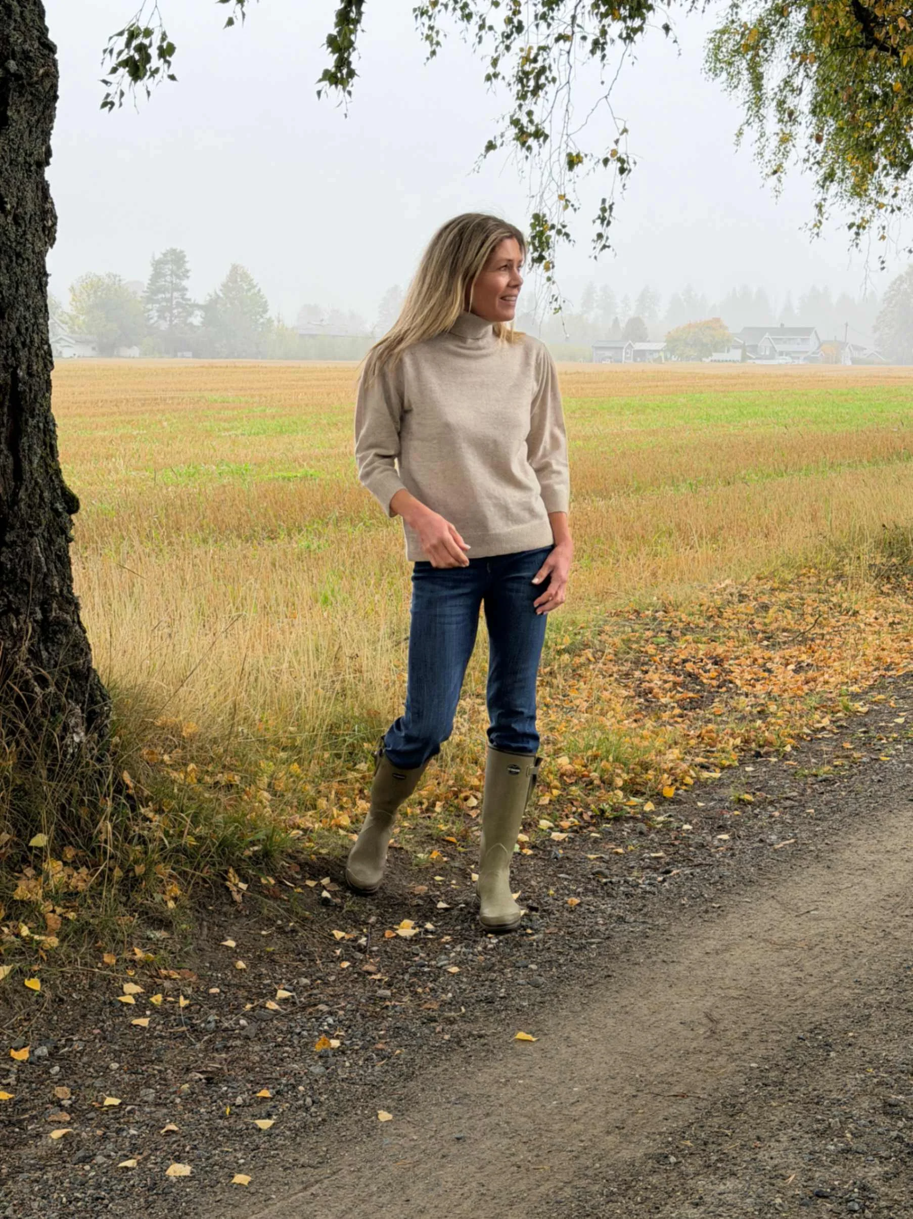 BTFMarie Pure Cashmere Pullover Beige Melange - Bilde 3