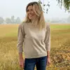BTFMarie Pure Cashmere Pullover Beige Melange - Thumbnail Image 1