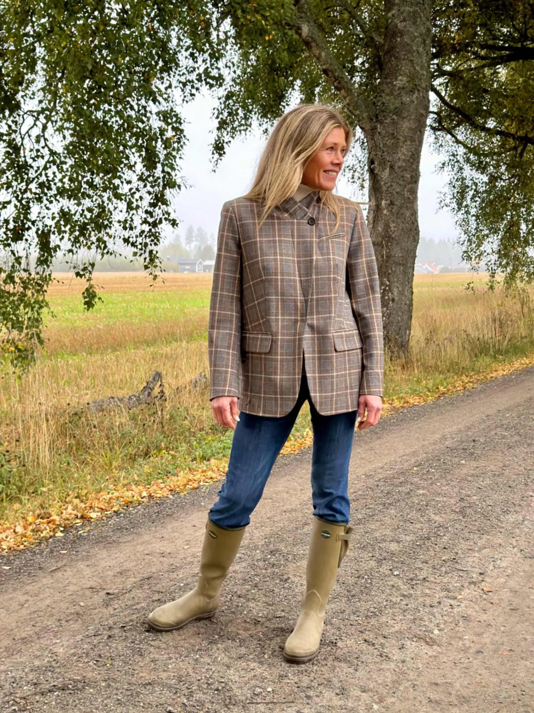ElliGO Blazer Brown Checks - Bilde 1