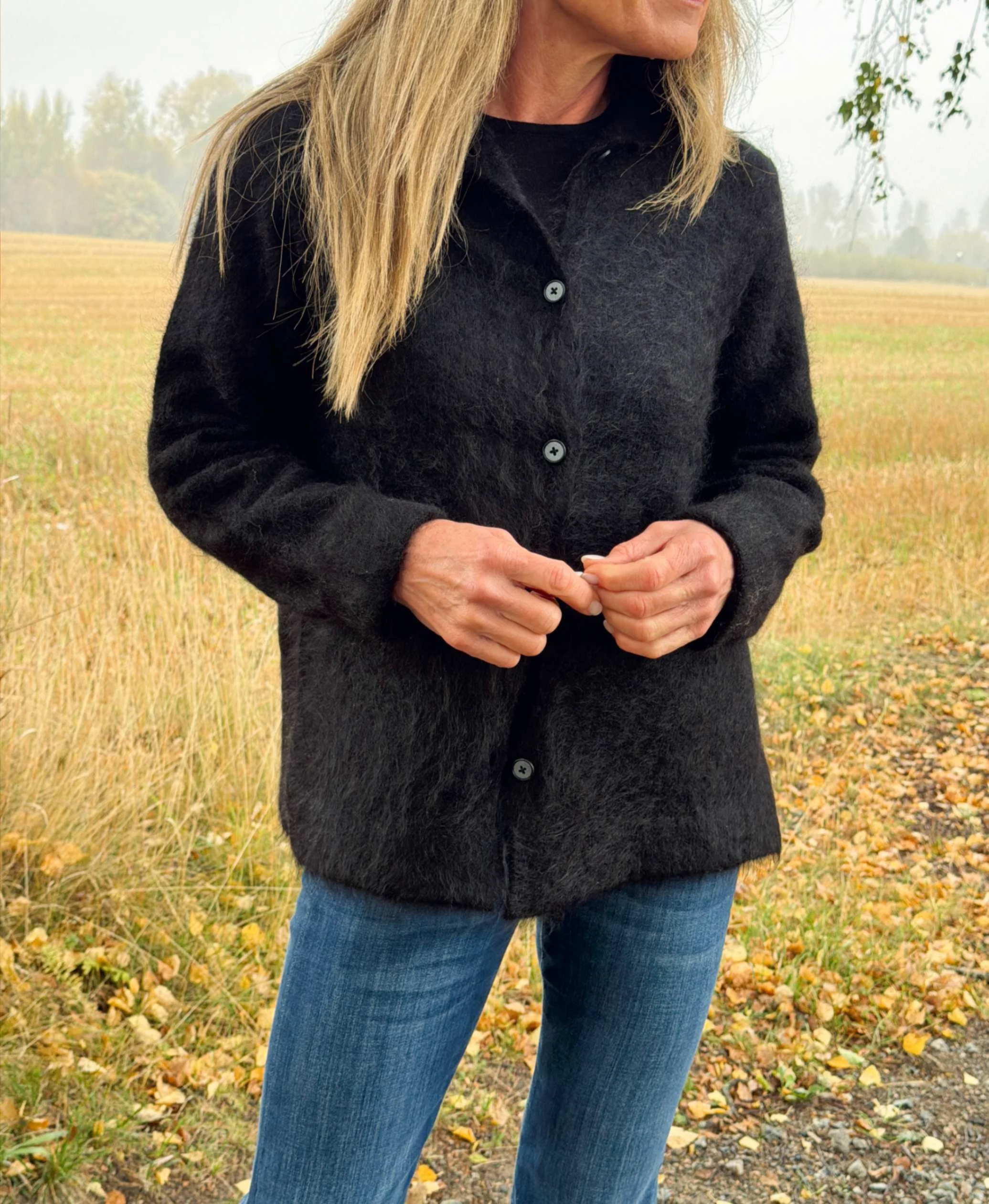 Bella cardigan black - Bilde 3