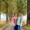 Sweater Pattern Kidmohair Light blue/Ivory - Thumbnail Image 2