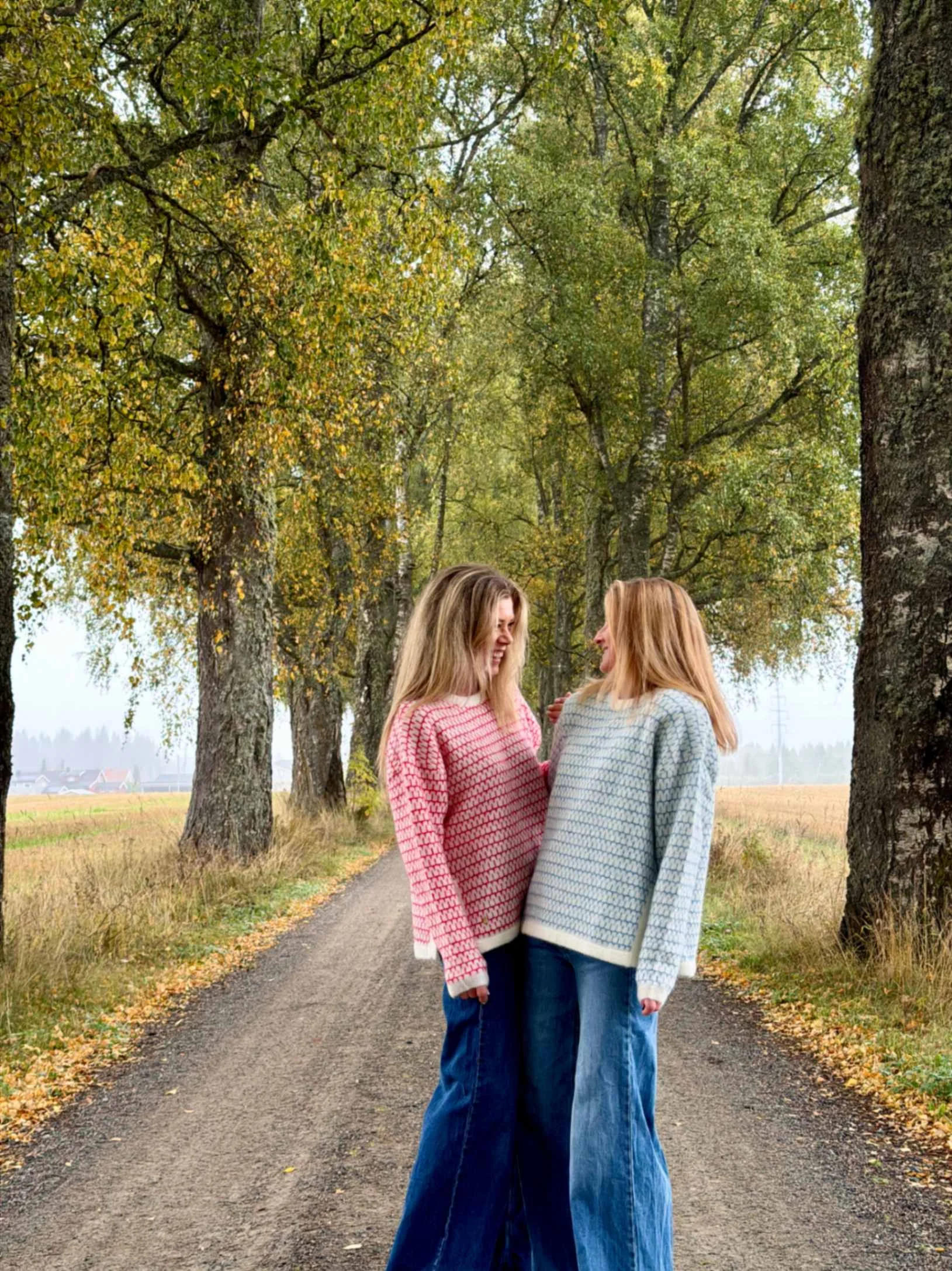 Sweater Pattern Kidmohair Light blue/Ivory - Bilde 2