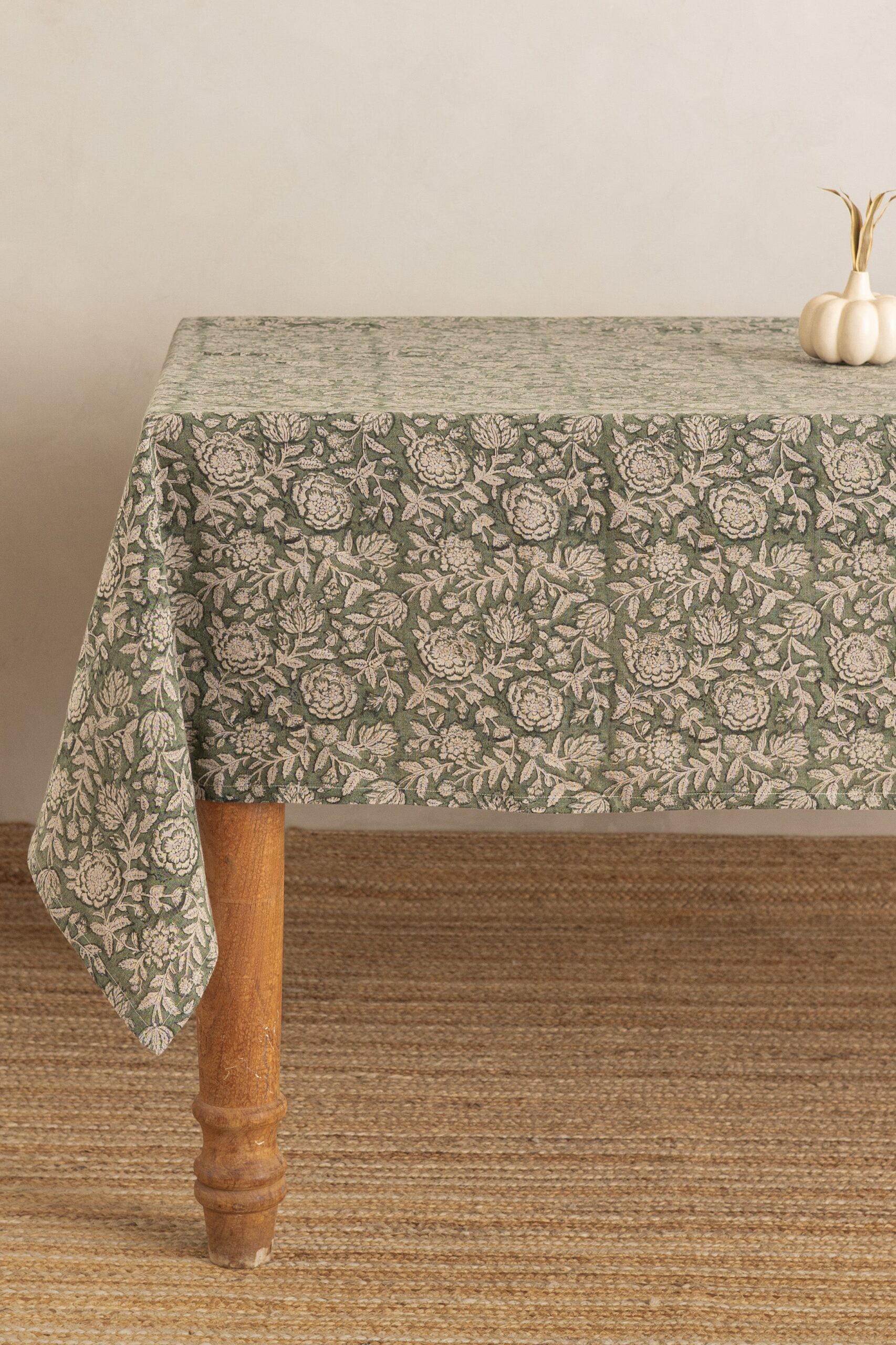 Table cloth block prints new rio green 300x140 - Bilde 1