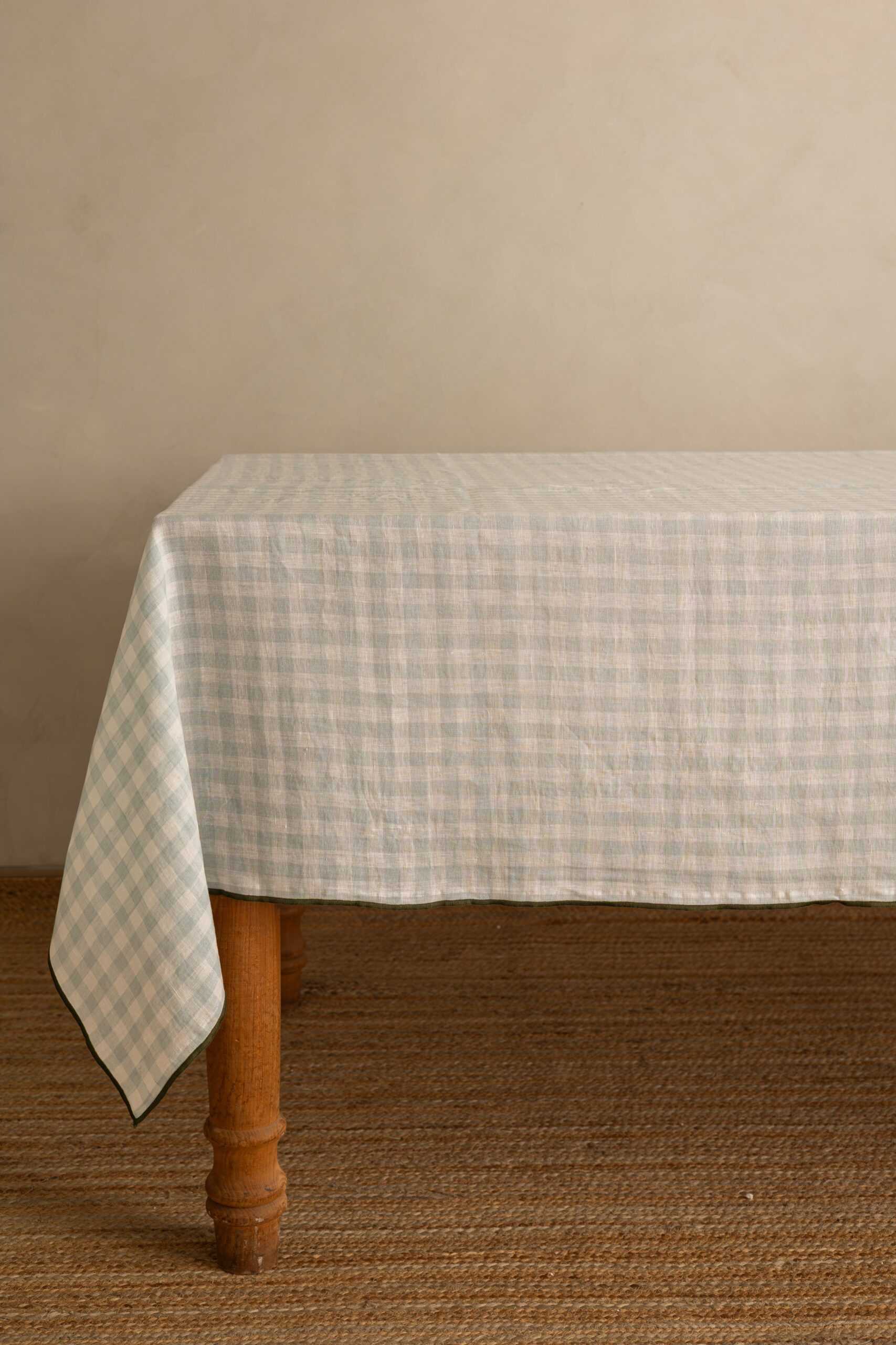 Table cloth yarn dyed with needlework arcade blue 300x140 - Bilde 1