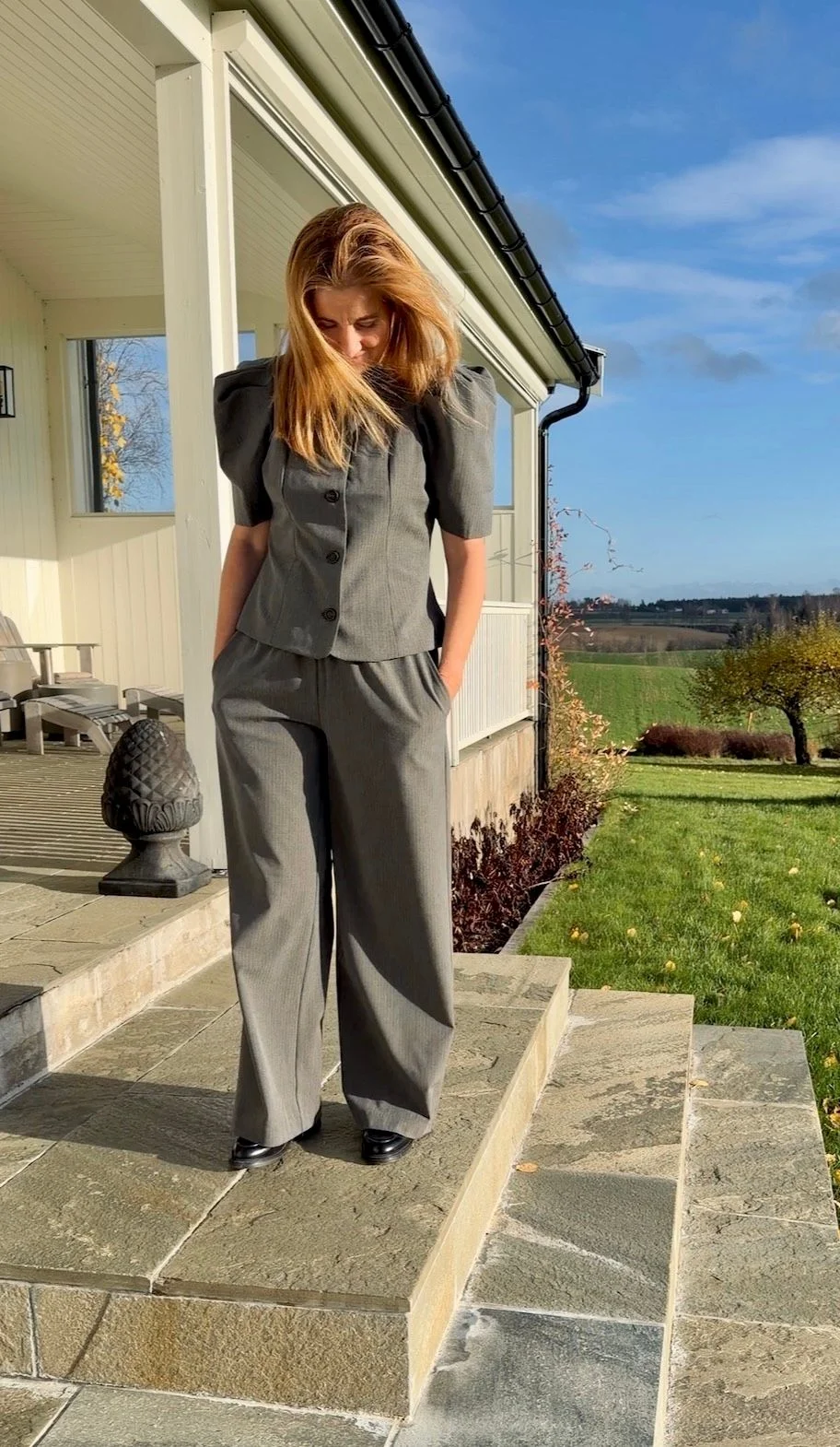 Unity blouse grey - Bilde 1