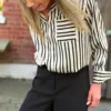 Mason Shirt Black Stripe - Thumbnail Image 5