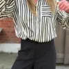 Mason Shirt Black Stripe - Thumbnail Image 4