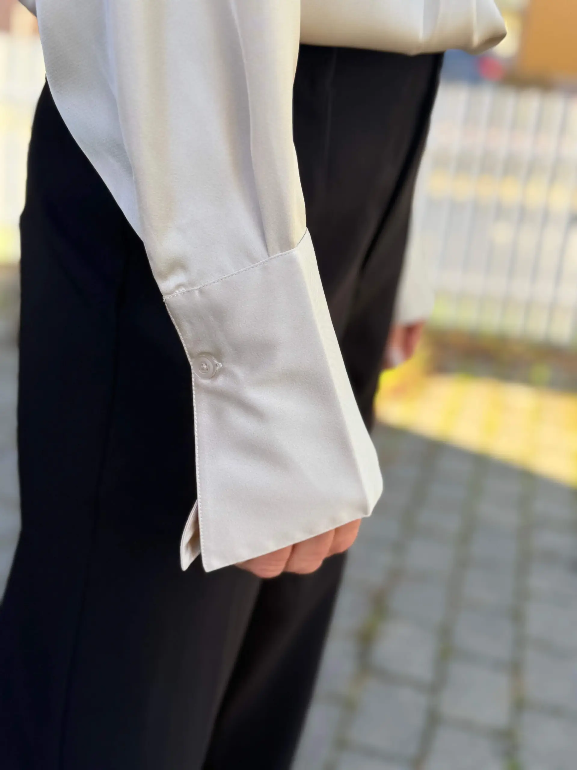 Tara Blouse Hammered Ivory - Bilde 5