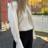 Tara Blouse Hammered Ivory - Thumbnail Image 4