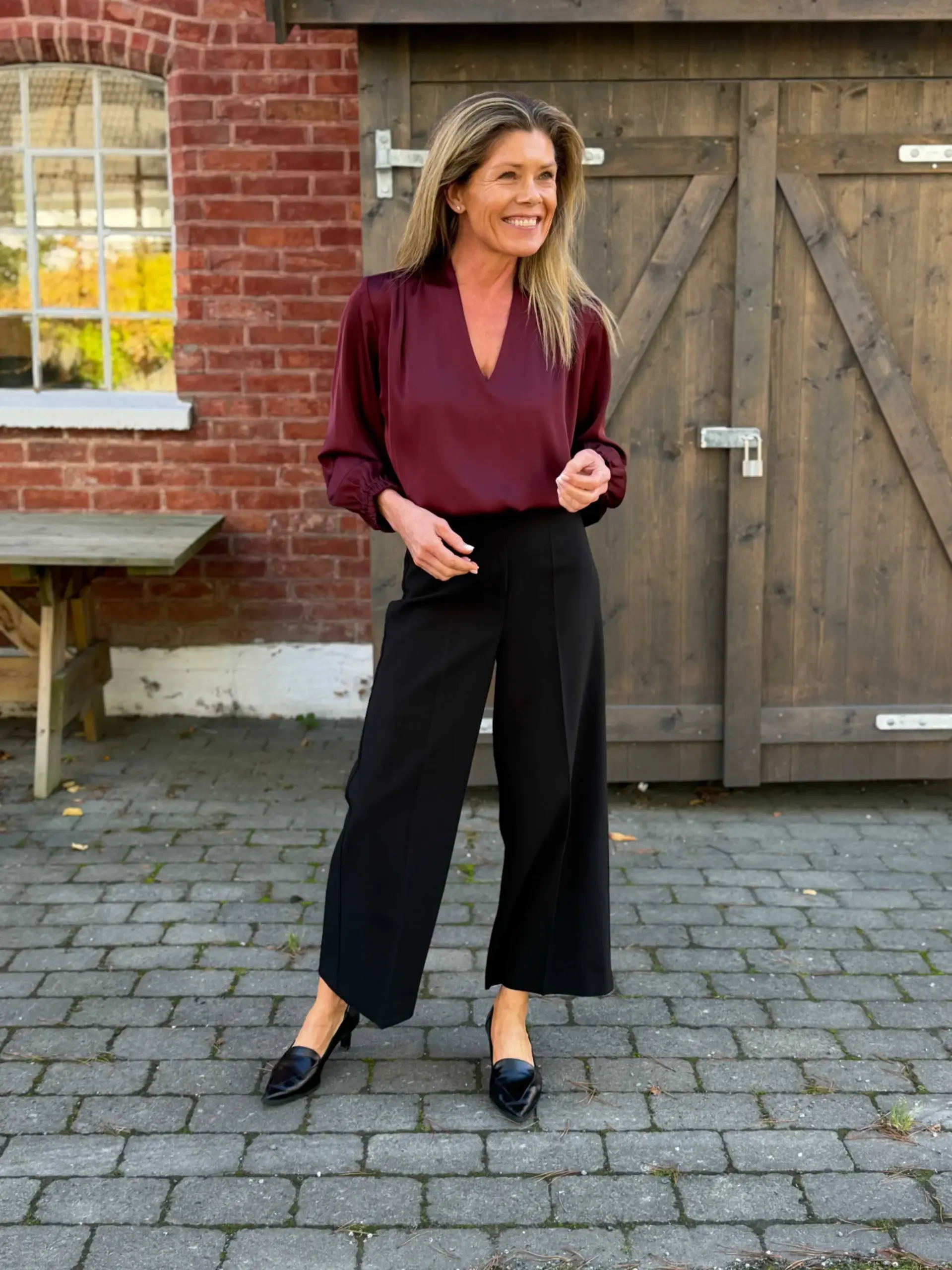 Jody Blouse Semi Rich Wine - Bilde 3