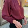 Jody Blouse Semi Rich Wine - Thumbnail Image 2