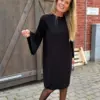 Plissekjole Svart - Thumbnail Image 4
