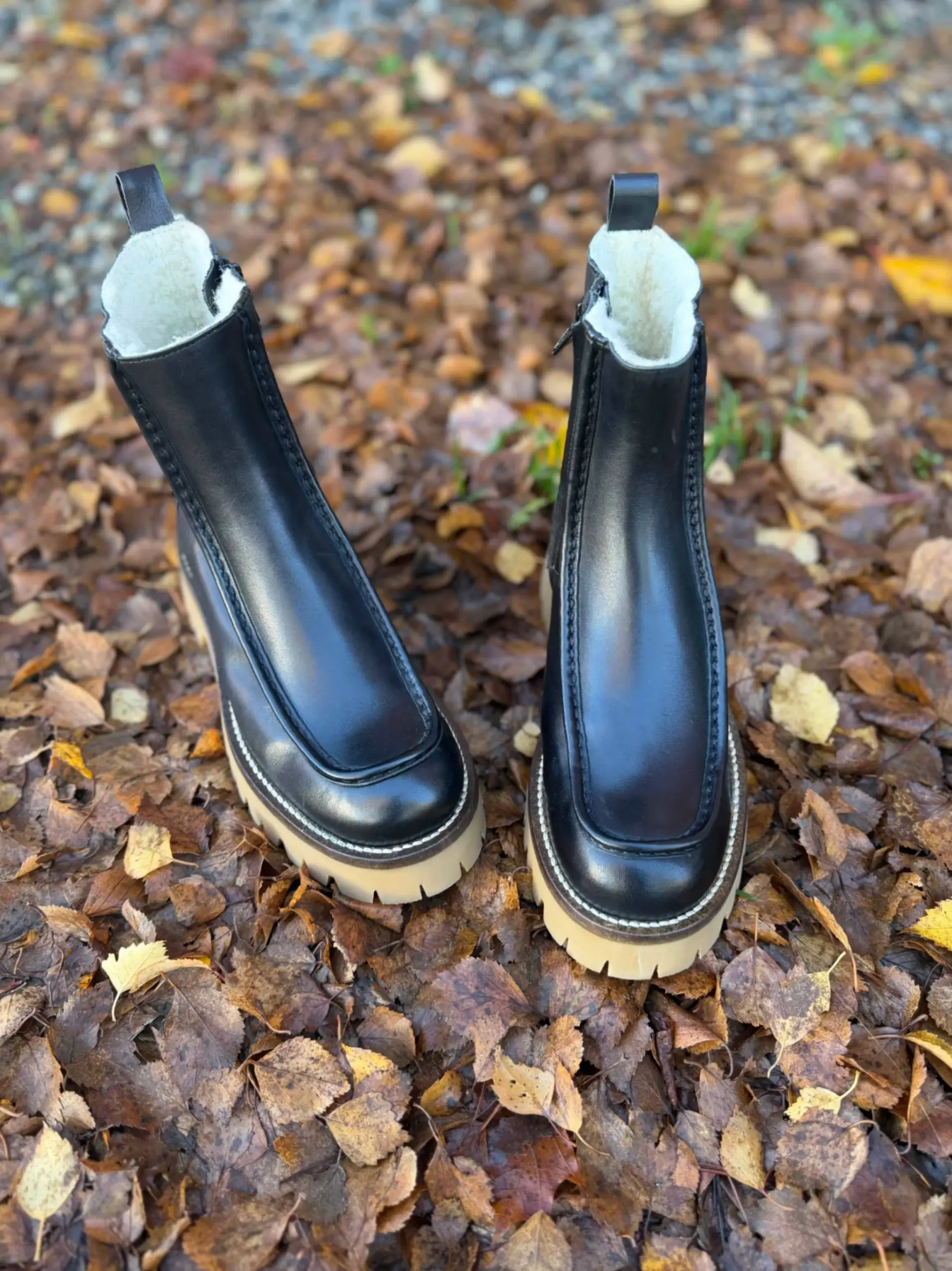 Black calf boots - Bilde 1