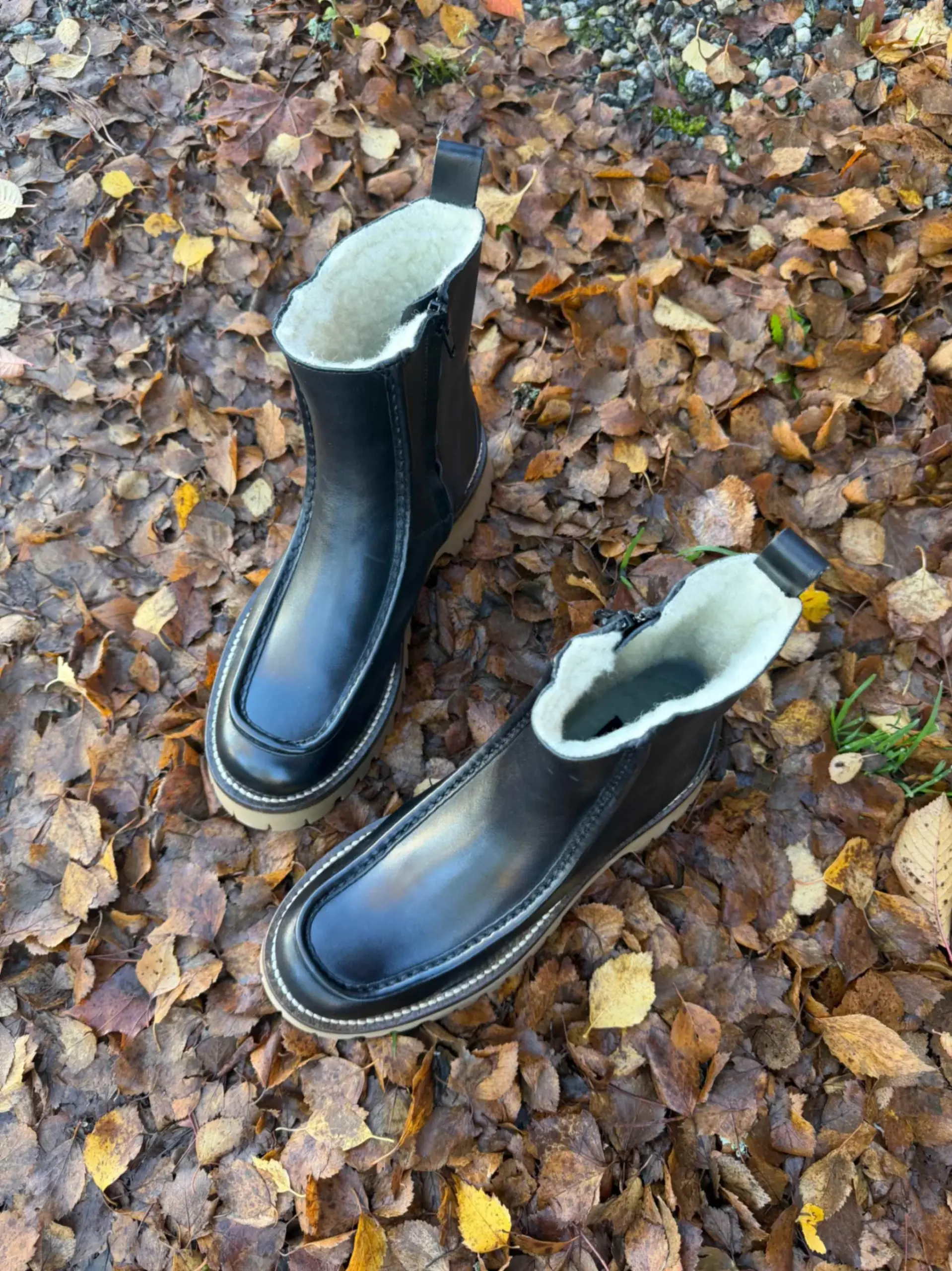 Black calf boots - Bilde 2